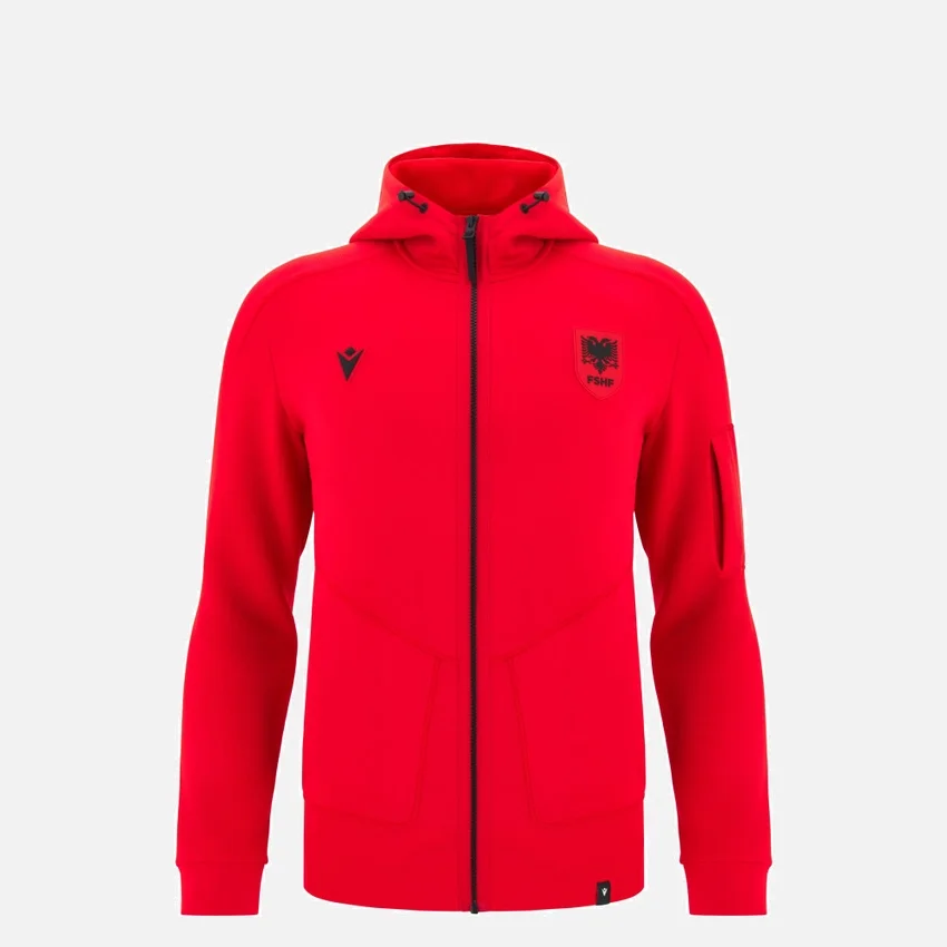 Albanien Nationalmannschaft 2026/27 Junior-Sweatshirt mit durchgehendem Reißverschluss Albanien Nationalmannschaft 2026/27 Junior-Sweatshirt mit durchgehendem Reißverschluss