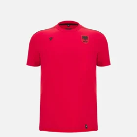 Albanien Nationalmannschaft FSHF 2026/27 Junior Sports Rotes T-Shirt Athleisure Albanien Nationalmannschaft FSHF 2026/27 Junior Sports Rotes T-Shirt Athleisure