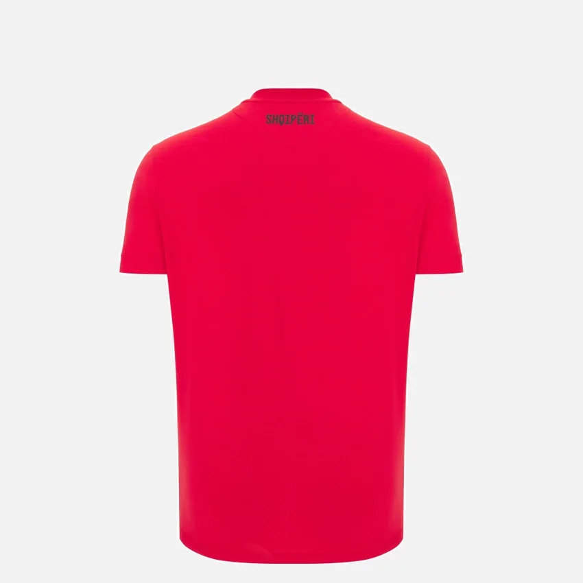 Albanien Nationalmannschaft FSHF 2026/27 Junior Sports Rotes T-Shirt Athleisure Albanien Nationalmannschaft FSHF 2026/27 Junior Sports Rotes T-Shirt Athleisure