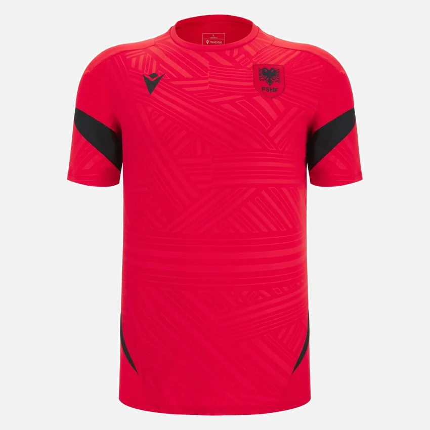 Albanien Nationalmannschaft FSHF 2026/27 Rotes Trainingshemd für Erwachsene Albanien Nationalmannschaft FSHF 2026/27 Rotes Trainingshemd für Erwachsene