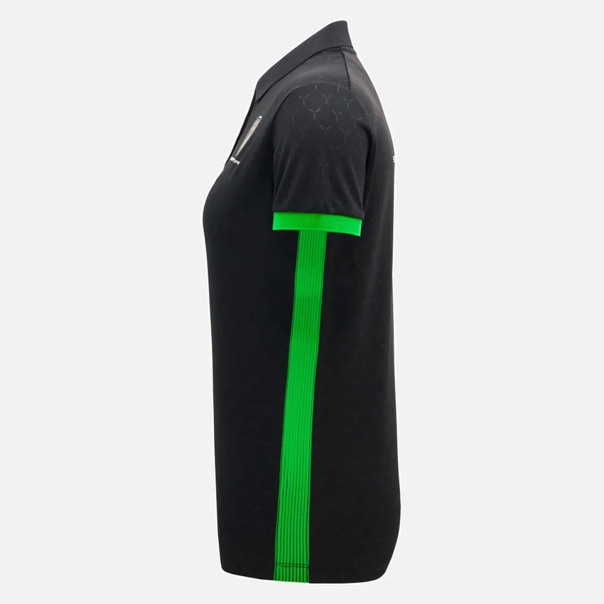 Automobili Lamborghini Squadra Corse Damen-Poloshirt in Schwarz Automobili Lamborghini Squadra Corse Damen-Poloshirt in Schwarz