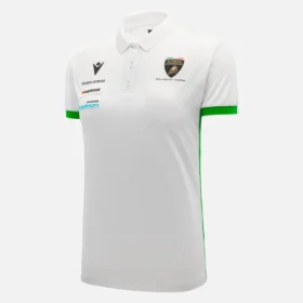 Automobili Lamborghini Squadra Corse Damen-Poloshirt in Weiß