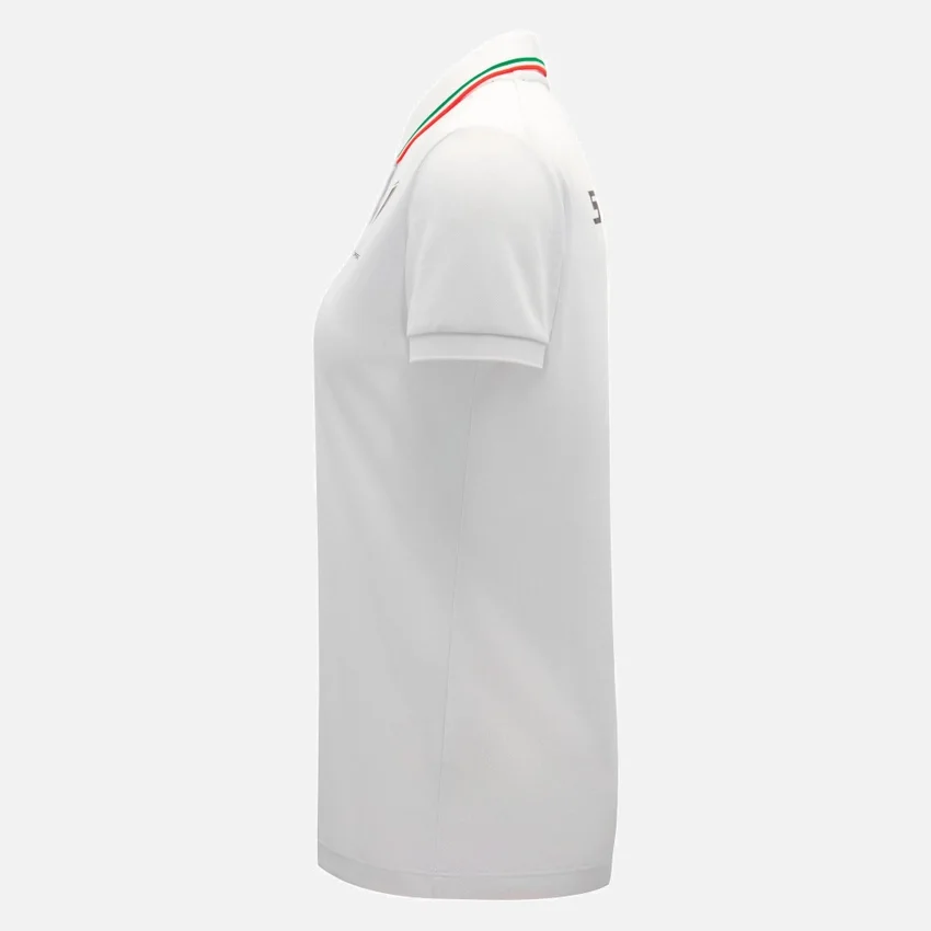 Automobili Lamborghini Squadra Corse Damen-Poloshirt in Weiß Automobili Lamborghini Squadra Corse Damen-Poloshirt in Weiß