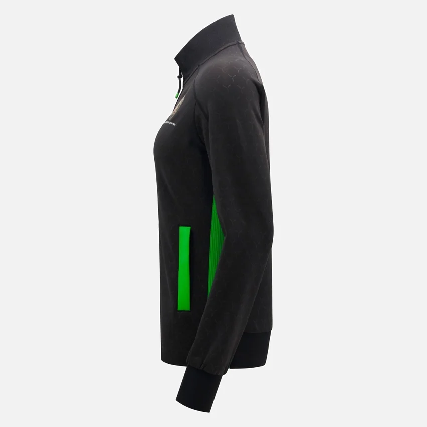 Automobili Lamborghini Squadra Corse Damen-Sweatshirt mit durchgehendem Reißverschluss Automobili Lamborghini Squadra Corse Damen-Sweatshirt mit durchgehendem Reißverschluss