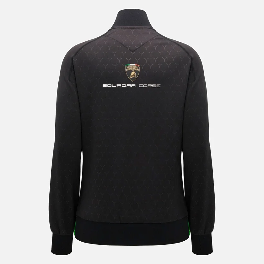 Automobili Lamborghini Squadra Corse Damen-Sweatshirt mit durchgehendem Reißverschluss Automobili Lamborghini Squadra Corse Damen-Sweatshirt mit durchgehendem Reißverschluss