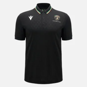 Automobili Lamborghini Squadra Corse Herren-Poloshirt in Schwarz Automobili Lamborghini Squadra Corse Herren-Poloshirt in Schwarz