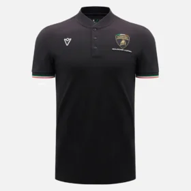 Automobili Lamborghini Squadra Corse Herren-Poloshirt in Schwarz Automobili Lamborghini Squadra Corse Herren-Poloshirt in Schwarz