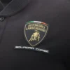 Automobili Lamborghini Squadra Corse Herren-Poloshirt in Schwarz