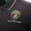 Automobili Lamborghini Squadra Corse Herren-Poloshirt in Schwarz