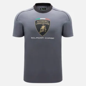 Automobili Lamborghini Squadra Corse Herren-Sport-T-Shirt in Grau
