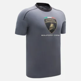 Automobili Lamborghini Squadra Corse Herren-Sport-T-Shirt in Grau