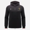 Automobili Lamborghini Squadra Corse Herren-Sweatshirt in Schwarz mit Dreifarb-Motiv und durchgehendem Reißverschluss Automobili Lamborghini Squadra Corse Herren-Sweatshirt in Schwarz mit Dreifarb-Motiv und durchgehendem Reißverschluss