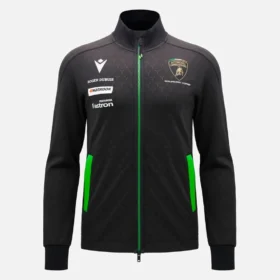 Automobili Lamborghini Squadra Corse Herren-Sweatshirt mit durchgehendem Reißverschluss Automobili Lamborghini Squadra Corse Herren-Sweatshirt mit durchgehendem Reißverschluss