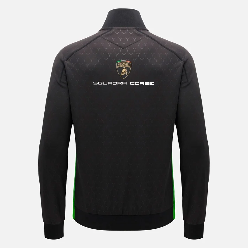 Automobili Lamborghini Squadra Corse Herren-Sweatshirt mit durchgehendem Reißverschluss Automobili Lamborghini Squadra Corse Herren-Sweatshirt mit durchgehendem Reißverschluss