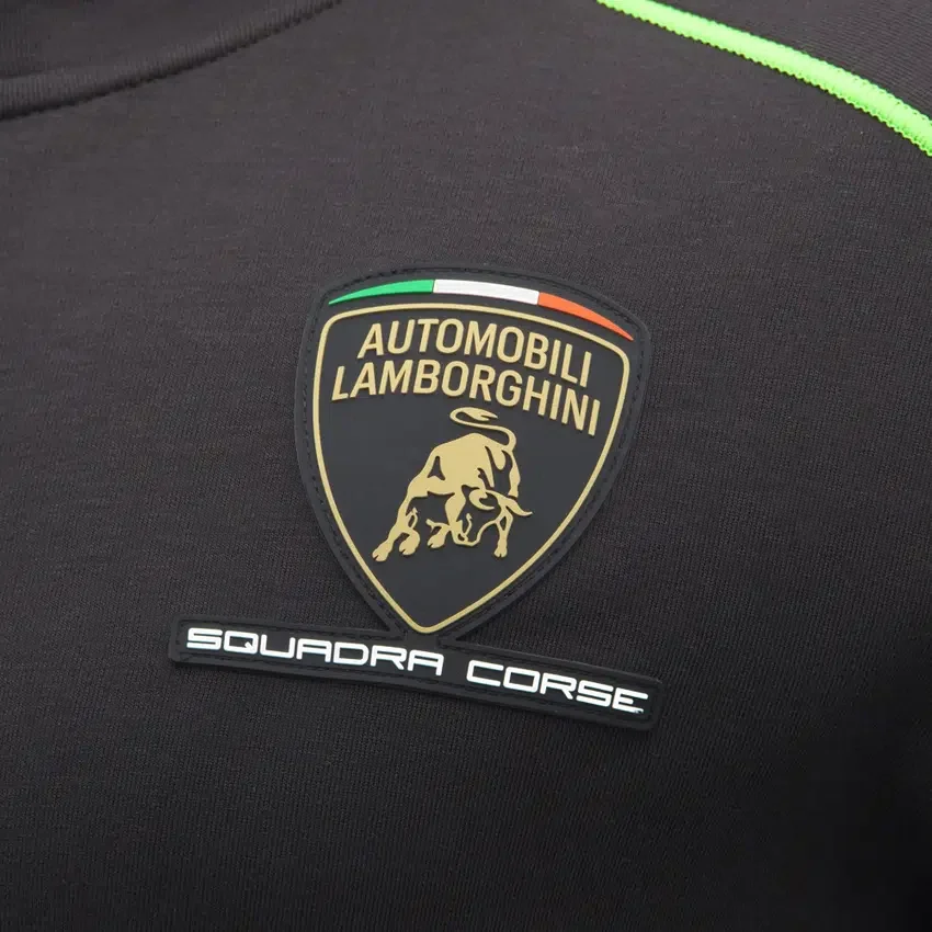 Automobili Lamborghini Squadra Corse Herren-Sweatshirt mit durchgehendem Reißverschluss Automobili Lamborghini Squadra Corse Herren-Sweatshirt mit durchgehendem Reißverschluss