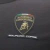Automobili Lamborghini Squadra Corse Herren-T-Shirt in Schwarz und Tricolor Automobili Lamborghini Squadra Corse Herren-T-Shirt in Schwarz und Tricolor