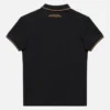 Automobili Lamborghini Squadra Corse Kinder-Poloshirt in Schwarz Automobili Lamborghini Squadra Corse Kinder-Poloshirt in Schwarz