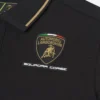 Automobili Lamborghini Squadra Corse Kinder-Poloshirt in Schwarz Automobili Lamborghini Squadra Corse Kinder-Poloshirt in Schwarz