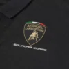 Automobili Lamborghini Squadra Corse Kinder-Poloshirt in Schwarz Automobili Lamborghini Squadra Corse Kinder-Poloshirt in Schwarz