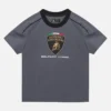 Automobili Lamborghini Squadra Corse Kinder-Sport-T-Shirt in Grau Automobili Lamborghini Squadra Corse Kinder-Sport-T-Shirt in Grau