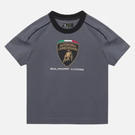 Automobili Lamborghini Squadra Corse Kinder-Sport-T-Shirt in Grau