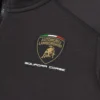 Automobili Lamborghini Squadra Corse Kinder-Sweatshirt in Schwarz mit Dreifarb-Motiv und durchgehendem Reißverschluss Automobili Lamborghini Squadra Corse Kinder-Sweatshirt in Schwarz mit Dreifarb-Motiv und durchgehendem Reißverschluss