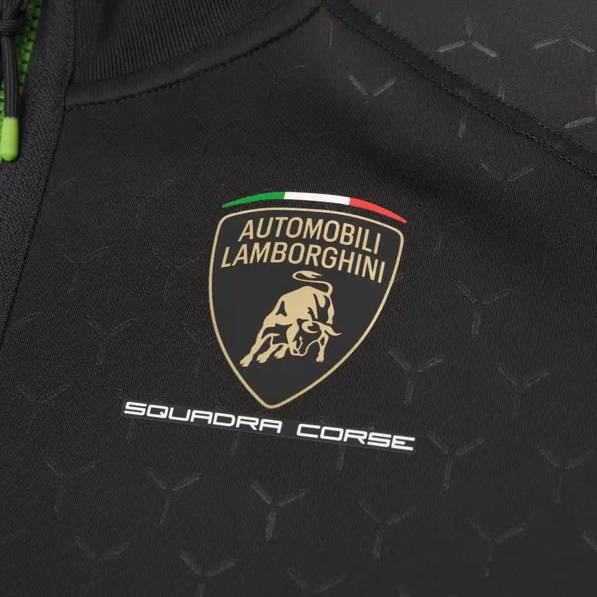 Automobili Lamborghini Squadra Corse Kinder-Sweatshirt mit durchgehendem Reißverschluss Automobili Lamborghini Squadra Corse Kinder-Sweatshirt mit durchgehendem Reißverschluss