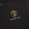 Automobili Lamborghini Squadra Corse Kinder-T-Shirts in Schwarz und den drei Farben Automobili Lamborghini Squadra Corse Kinder-T-Shirts in Schwarz und den drei Farben