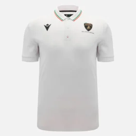 Automobili Lamborghini Squadra Corse Weißes Herren-Poloshirt