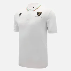 Automobili Lamborghini Squadra Corse Weißes Herren-Poloshirt