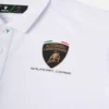 Automobili Lamborghini Squadra Corse Weißes Kinder-Poloshirt Automobili Lamborghini Squadra Corse Weißes Kinder-Poloshirt