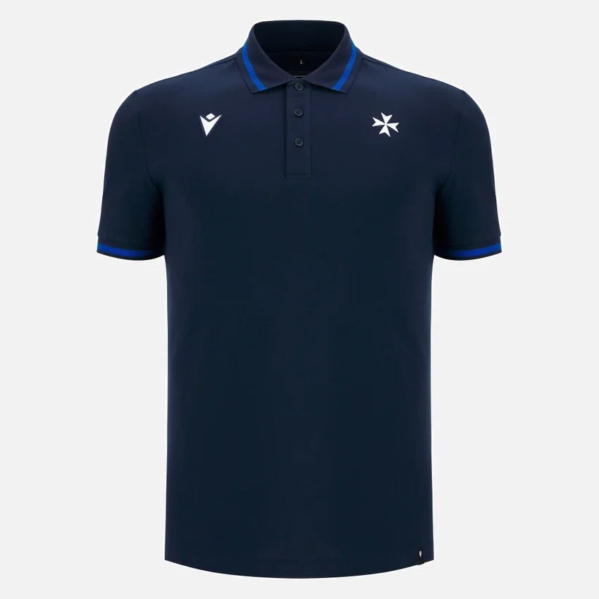 Auxerre 2025/26 Athleisure Herren-Reise-Poloshirt in Marineblau Auxerre 2025/26 Athleisure Herren-Reise-Poloshirt in Marineblau