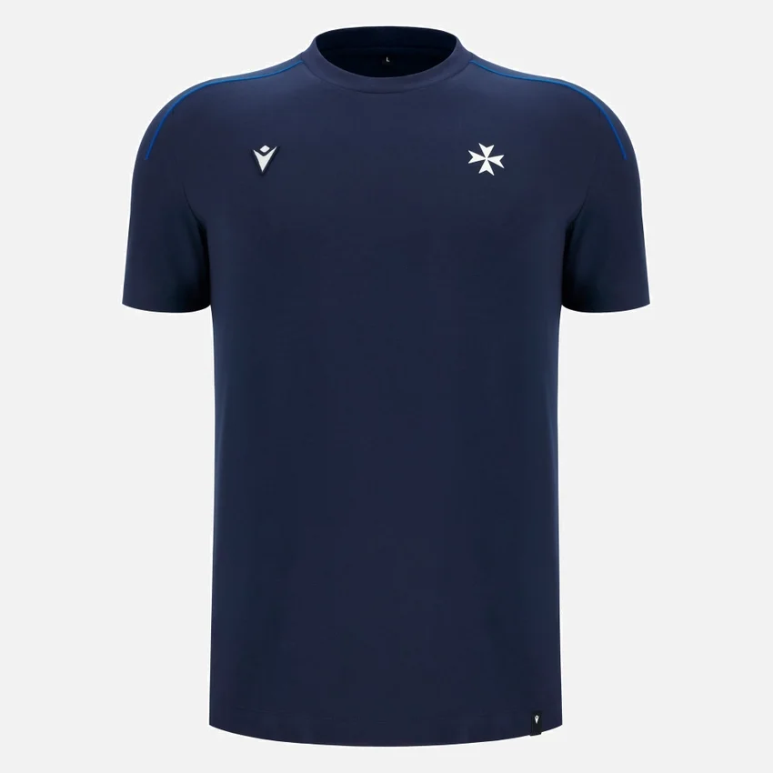 Auxerre 2025/26 Athleisure Herren-Reise-T-Shirt in Marineblau Auxerre 2025/26 Athleisure Herren-Reise-T-Shirt in Marineblau
