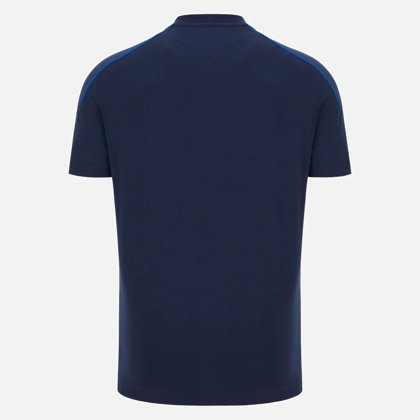 Auxerre 2025/26 Athleisure Herren-Reise-T-Shirt in Marineblau Auxerre 2025/26 Athleisure Herren-Reise-T-Shirt in Marineblau