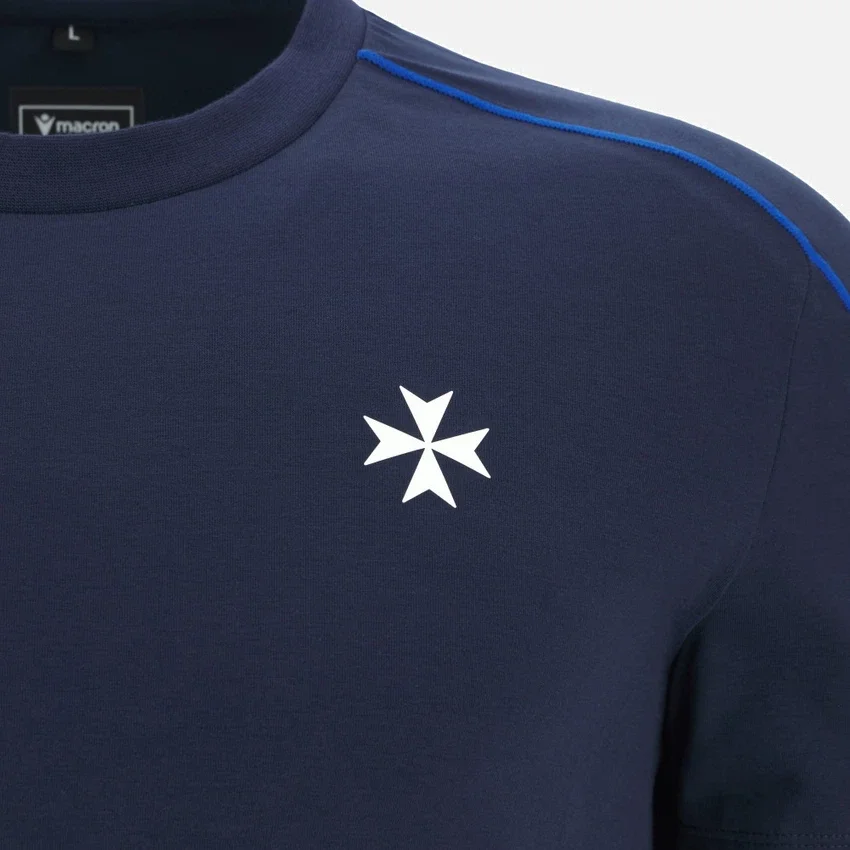 Auxerre 2025/26 Athleisure Herren-Reise-T-Shirt in Marineblau Auxerre 2025/26 Athleisure Herren-Reise-T-Shirt in Marineblau