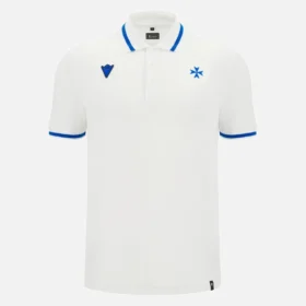 Auxerre 2025/26 Athleisure Weißes Reise-Poloshirt für Erwachsene