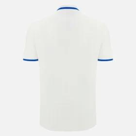 Auxerre 2025/26 Athleisure Weißes Reise-Poloshirt für Erwachsene