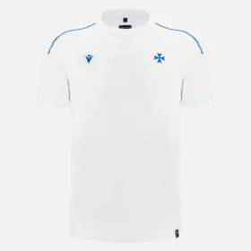 Auxerre 2025/26 Athleisure Weißes Reise-T-Shirt für Erwachsene