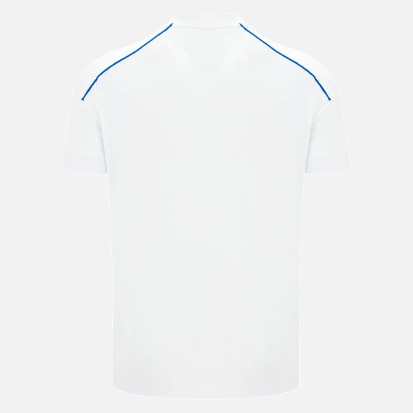 Auxerre 2025/26 Athleisure Weißes Reise-T-Shirt für Erwachsene Auxerre 2025/26 Athleisure Weißes Reise-T-Shirt für Erwachsene