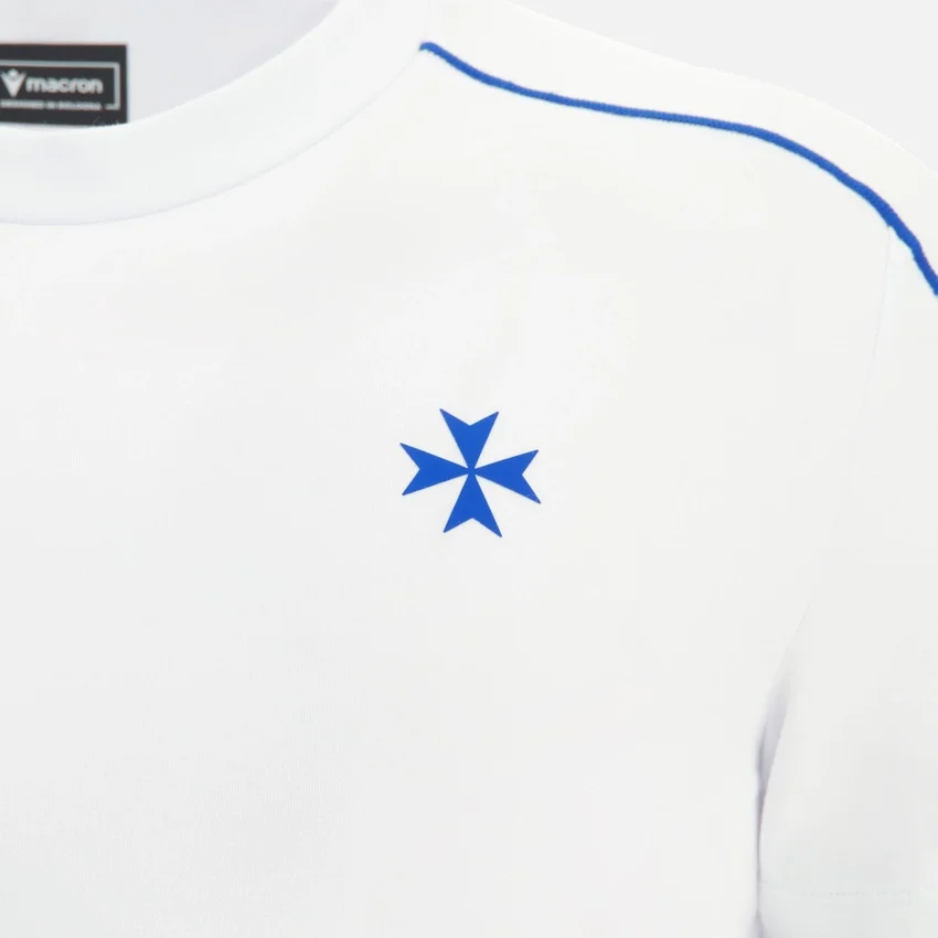 Auxerre 2025/26 Athleisure Weißes Reise-T-Shirt für Erwachsene Auxerre 2025/26 Athleisure Weißes Reise-T-Shirt für Erwachsene
