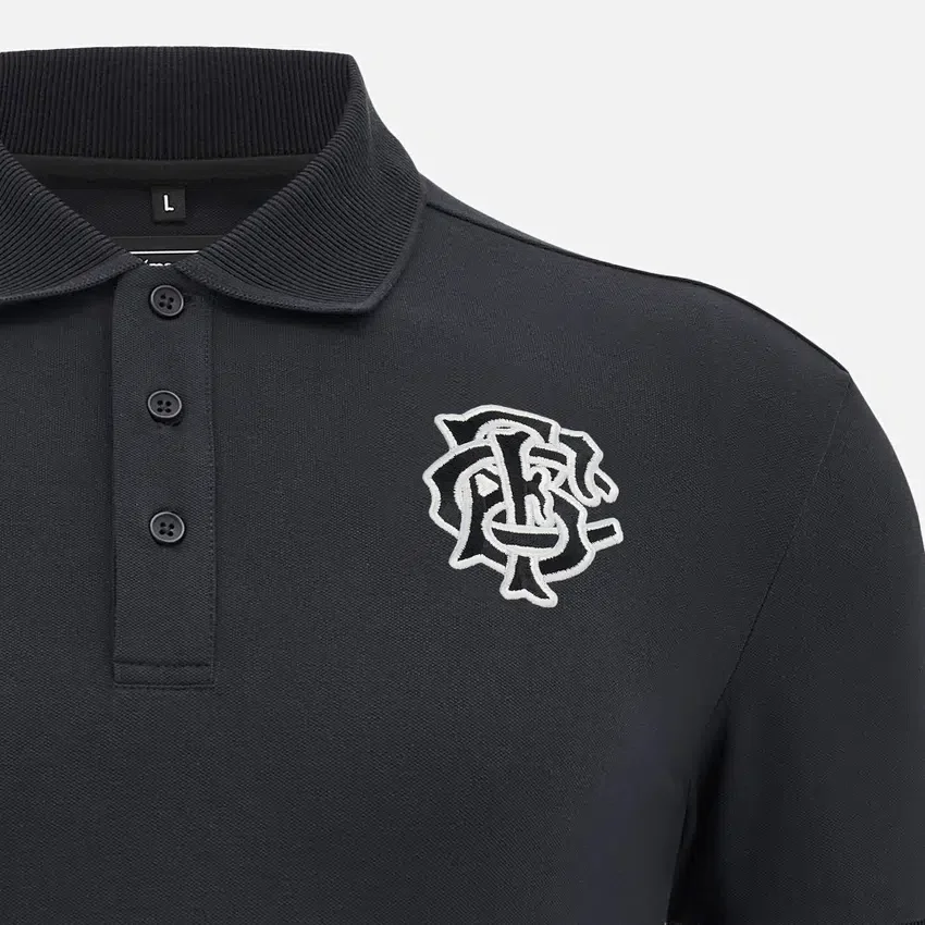 Barbarians 2025/26 Schwarzes Poloshirt für die Reise Barbarians 2025/26 Schwarzes Poloshirt für die Reise