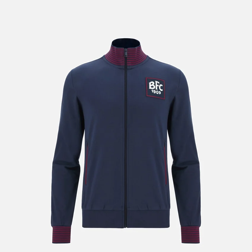 Bologna FC 1909 2025/26 Junior Fan Line Sweatshirt mit durchgehendem Reißverschluss Bologna FC 1909 2025/26 Junior Fan Line Sweatshirt mit durchgehendem Reißverschluss