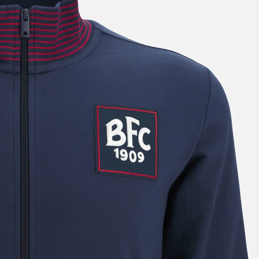 Bologna FC 1909 2025/26 Junior Fan Line Sweatshirt mit durchgehendem Reißverschluss Bologna FC 1909 2025/26 Junior Fan Line Sweatshirt mit durchgehendem Reißverschluss
