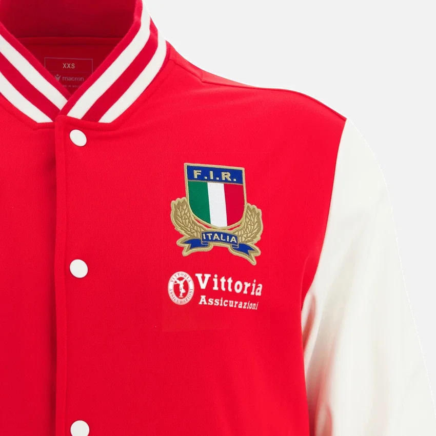 Capsule Garibaldi Italia Rugby 2025/26 Athleisure Kinder-Anthem-Jacke Capsule Garibaldi Italia Rugby 2025/26 Athleisure Kinder-Anthem-Jacke