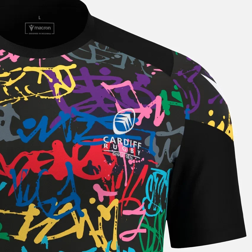Cardiff Rugby 2025/26 Graffiti Trainings-T-Shirt Cardiff Rugby 2025/26 Graffiti Trainings-T-Shirt