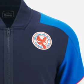Crystal Palace 2025/26 Vintage-Oberteil mit durchgehendem Reißverschluss für Erwachsene