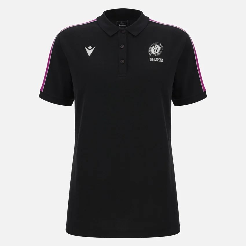 Damen-Poloshirt mit Streifen zur Rugby-Weltmeisterschaft 2025 Damen-Poloshirt mit Streifen zur Rugby-Weltmeisterschaft 2025