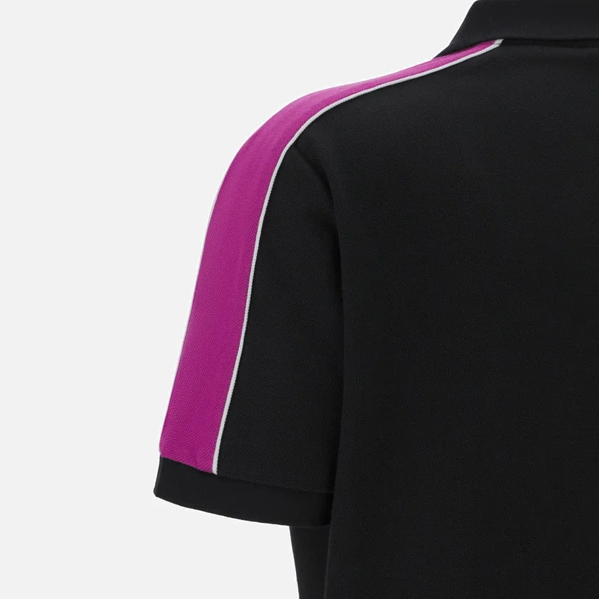 Damen-Poloshirt mit Streifen zur Rugby-Weltmeisterschaft 2025 Damen-Poloshirt mit Streifen zur Rugby-Weltmeisterschaft 2025