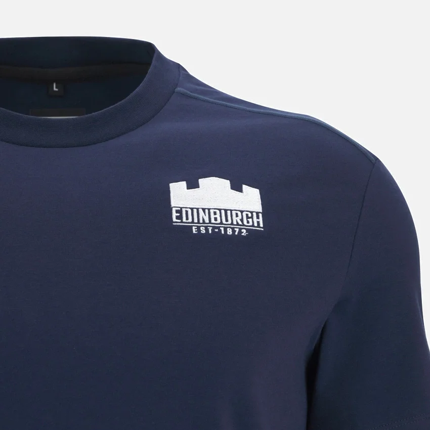 Edinburgh Rugby 2025/26 Navy Baumwoll-T-Shirt Edinburgh Rugby 2025/26 Navy Baumwoll-T-Shirt