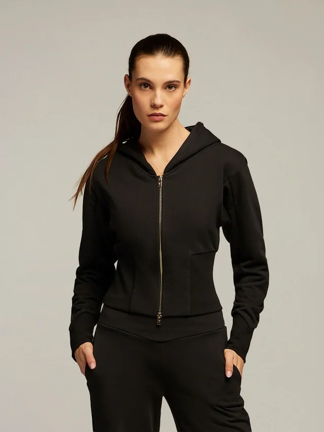 Elo 02 Hoodie aus Baumwolle mit durchgehendem Reißverschluss Elo 02 Hoodie aus Baumwolle mit durchgehendem Reißverschluss